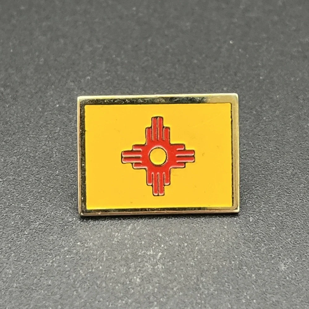 New Mexico Flag United States Of‎ America Lapel Hat Pin